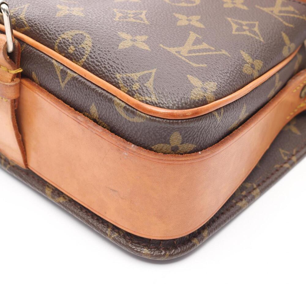 LOUIS VUITTON Authentic Brown Monogram Leather Shoulder Bag - Picture 9 of 11